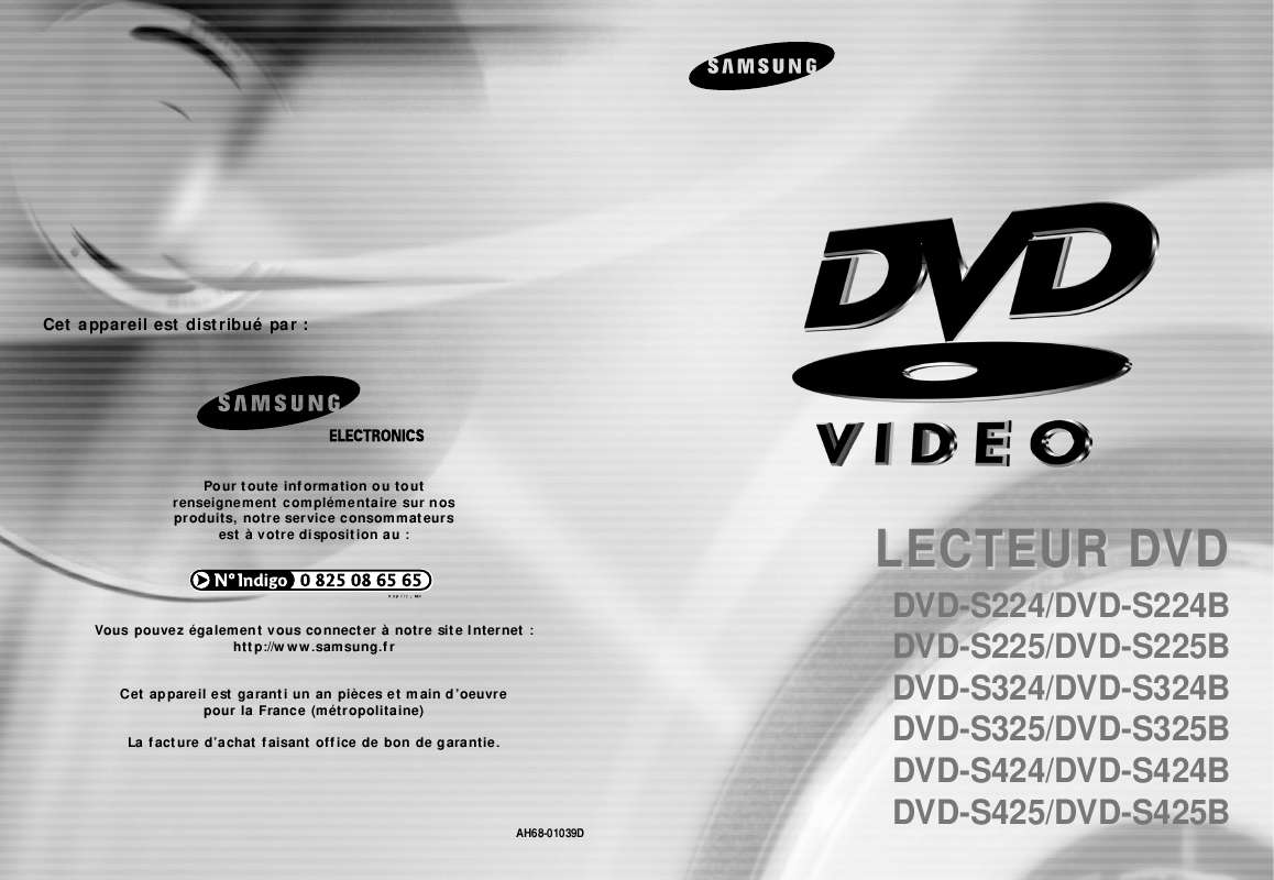 Guide utilisation SAMSUNG DVD-S224  de la marque SAMSUNG