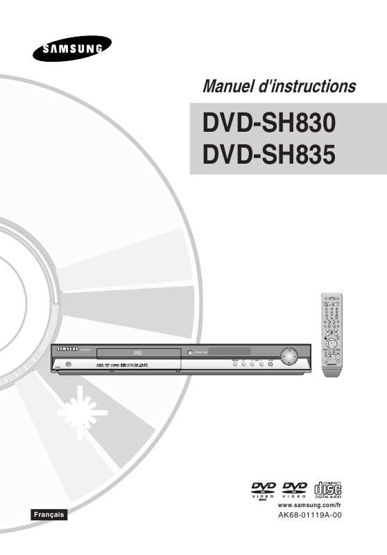 Guide utilisation SAMSUNG DVD-SH830  de la marque SAMSUNG