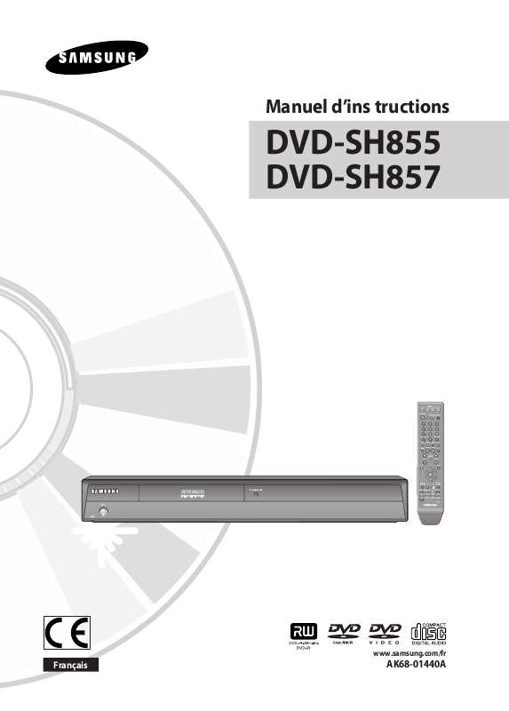 Guide utilisation SAMSUNG DVD-SH855  de la marque SAMSUNG