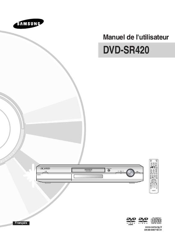 Guide utilisation SAMSUNG DVD-SR420  de la marque SAMSUNG