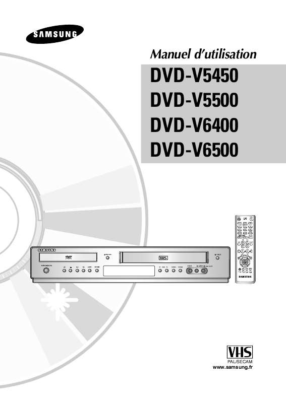 Guide utilisation SAMSUNG DVD-V5450  de la marque SAMSUNG