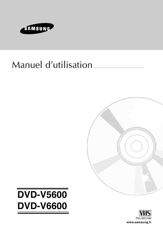 Guide utilisation SAMSUNG DVD-V5600  de la marque SAMSUNG