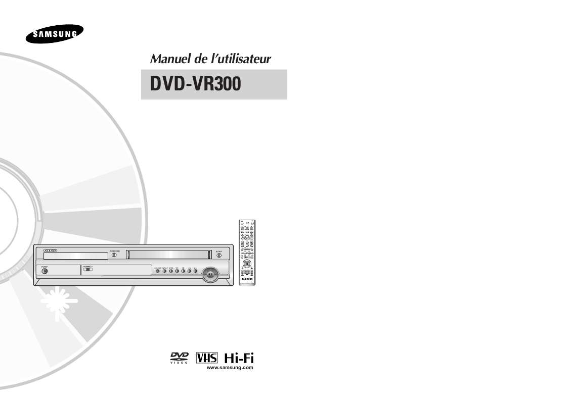 Guide utilisation SAMSUNG DVD-VR300  de la marque SAMSUNG