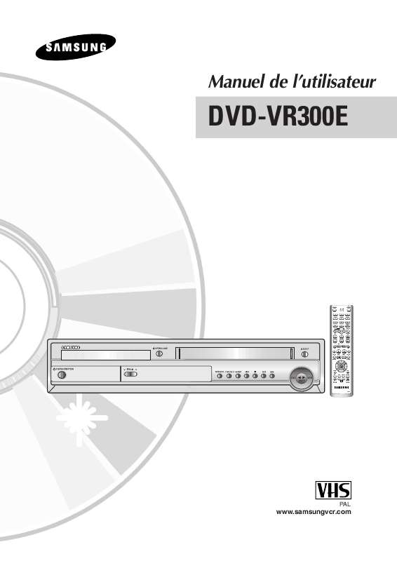 Guide utilisation SAMSUNG DVD-VR300E  de la marque SAMSUNG