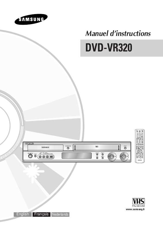 Guide utilisation SAMSUNG DVD-VR320  de la marque SAMSUNG