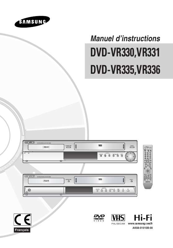 Guide utilisation SAMSUNG DVD-VR336  de la marque SAMSUNG