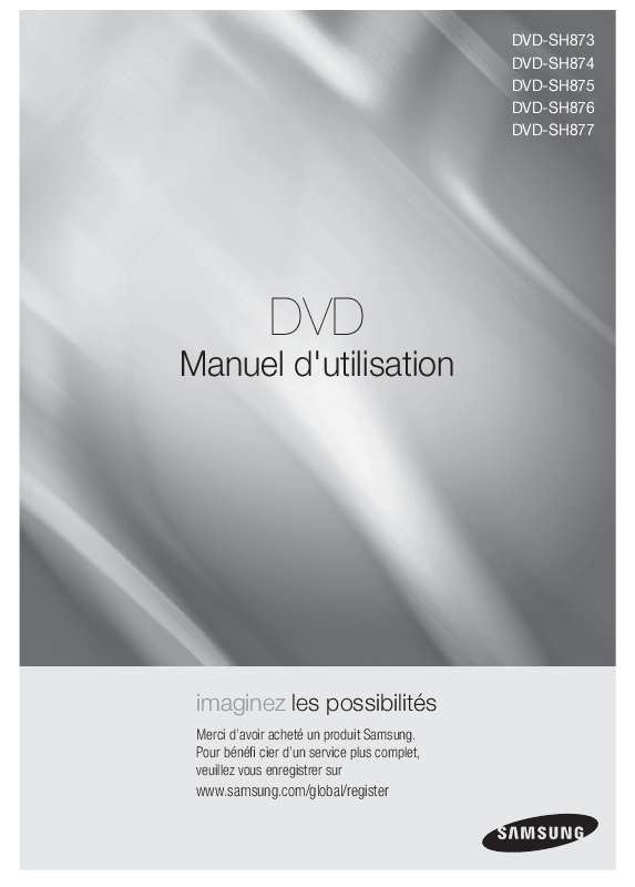 Guide utilisation SAMSUNG DVD-SH873  de la marque SAMSUNG