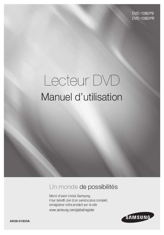 Guide utilisation SAMSUNG DVD-1080AV  de la marque SAMSUNG