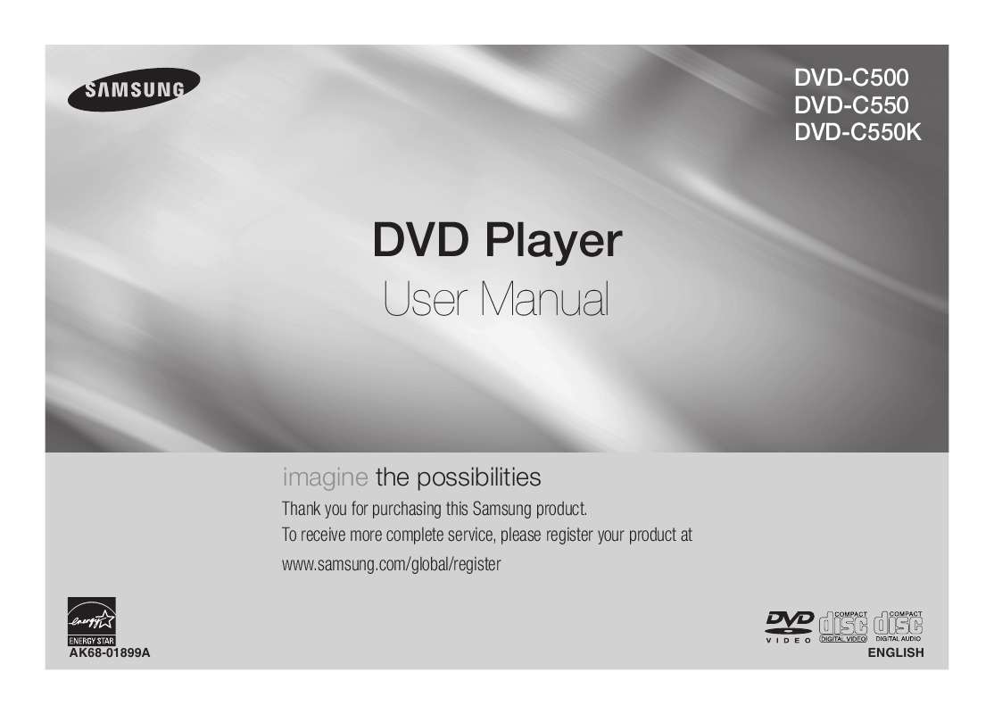 Guide utilisation SAMSUNG DVD-C550  de la marque SAMSUNG