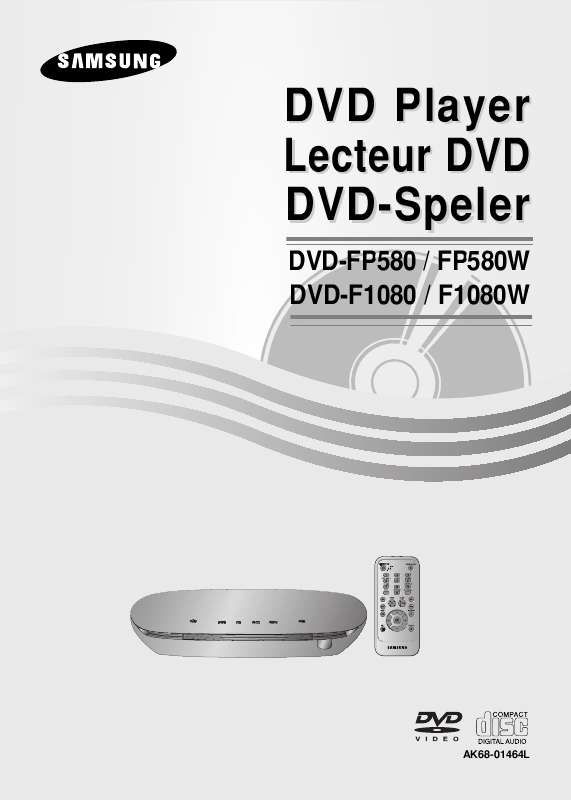 Guide utilisation SAMSUNG DVD-F1080W  de la marque SAMSUNG