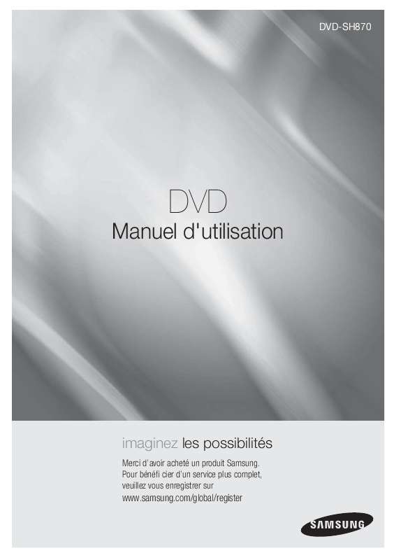 Guide utilisation SAMSUNG DVD-SH870  de la marque SAMSUNG