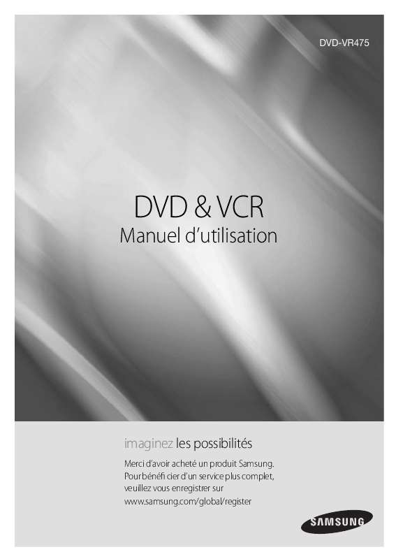 Guide utilisation SAMSUNG DVD-VR475  de la marque SAMSUNG