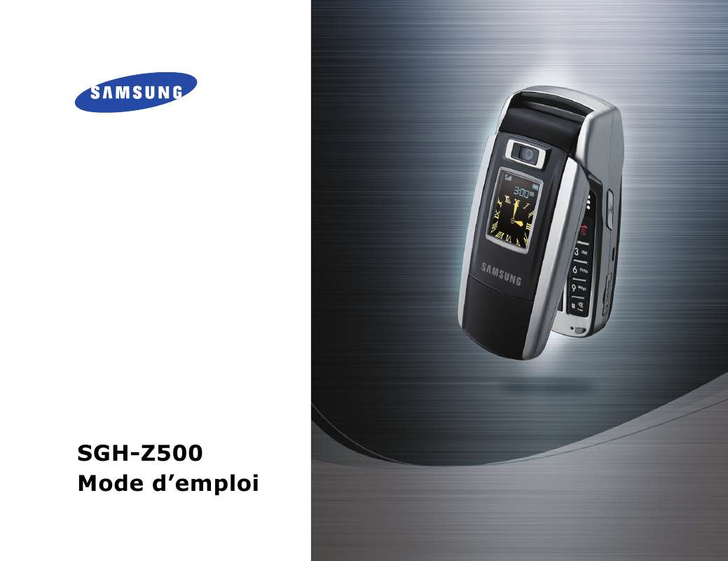 Guide utilisation SAMSUNG SGH-Z500  de la marque SAMSUNG