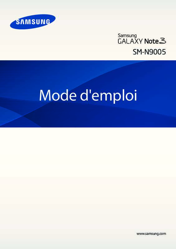 Guide utilisation SAMSUNG GALAXY NOTE 3 GT-N9005  de la marque SAMSUNG