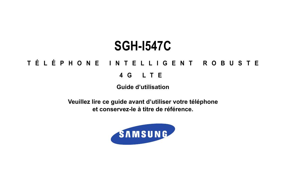 Guide utilisation SAMSUNG SGH-I547C  de la marque SAMSUNG