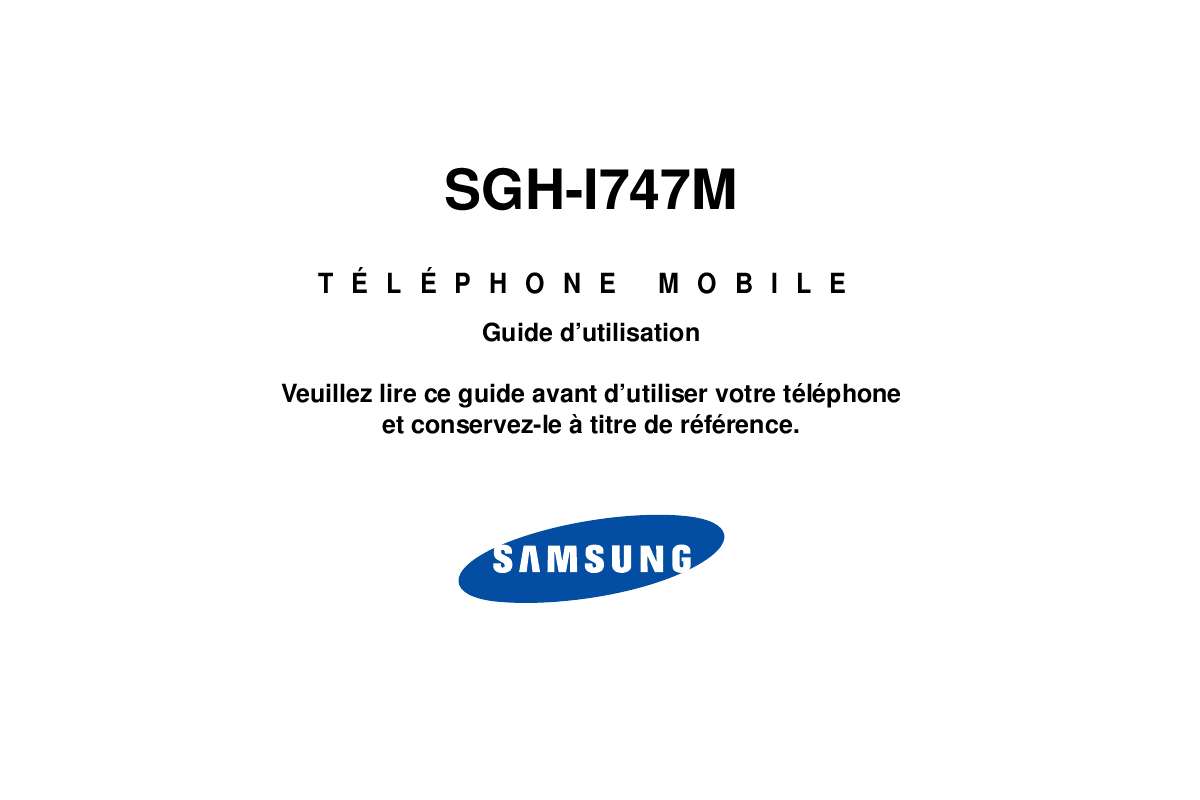 Guide utilisation SAMSUNG SGH-I747M  de la marque SAMSUNG