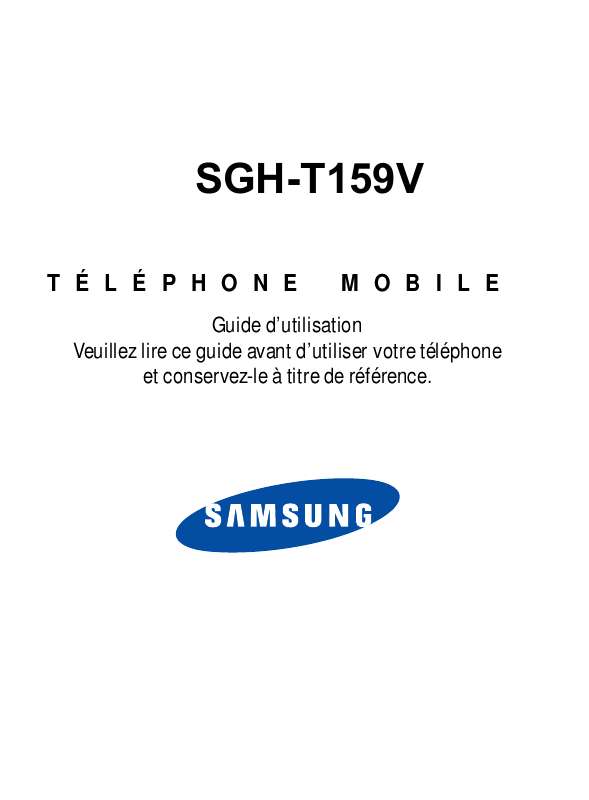 Guide utilisation SAMSUNG SGH-T159V  de la marque SAMSUNG