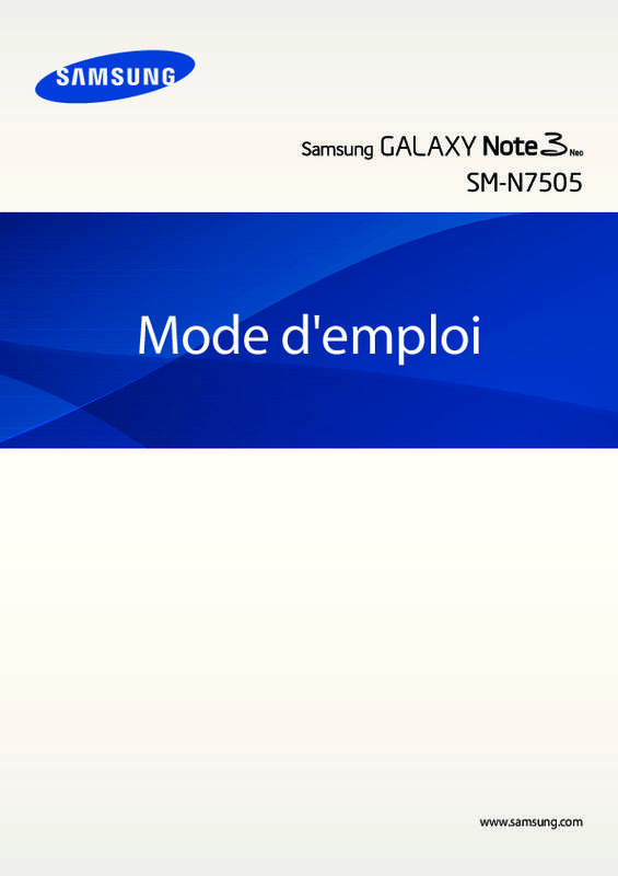 Guide utilisation SAMSUNG GALAXY NOTE 3 LITE SM-N7505  de la marque SAMSUNG