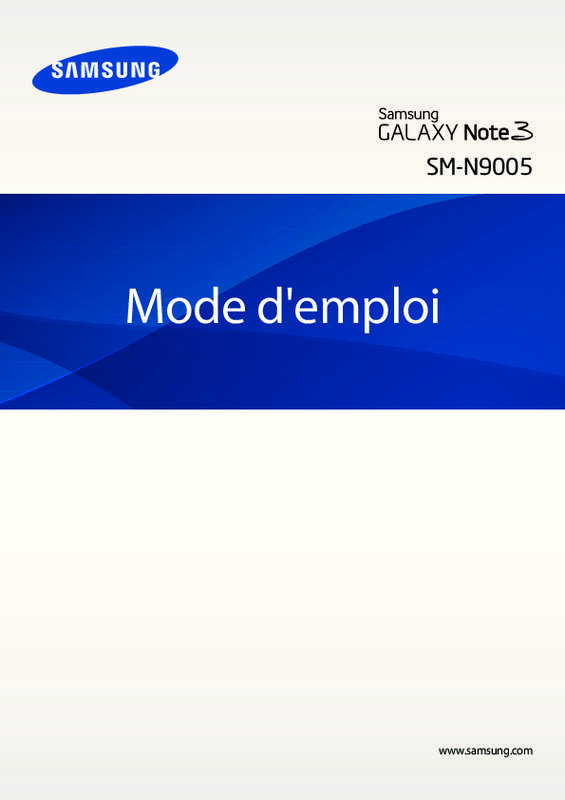 Guide utilisation SAMSUNG GALAXY NOTE 3 5.7 POUCES, 32 GO - SM-N9005  de la marque SAMSUNG