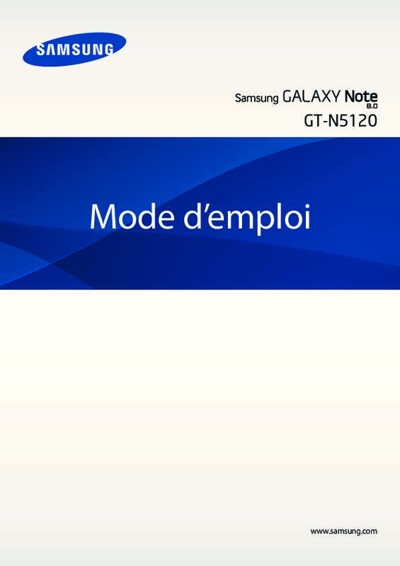 Guide utilisation SAMSUNG GALAXY NOTE 8 LTE GT-N5120  de la marque SAMSUNG
