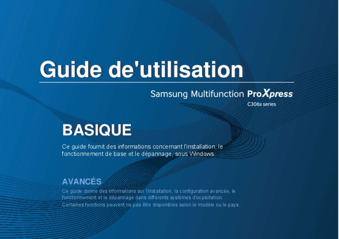 Guide utilisation SAMSUNG C3060 & PROXPRESS SL-C3060FR  de la marque SAMSUNG