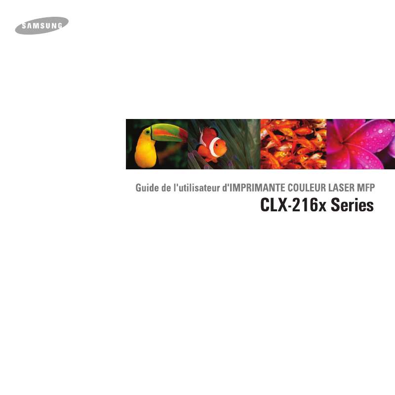 Guide utilisation SAMSUNG CLX-2160-SEE  de la marque SAMSUNG