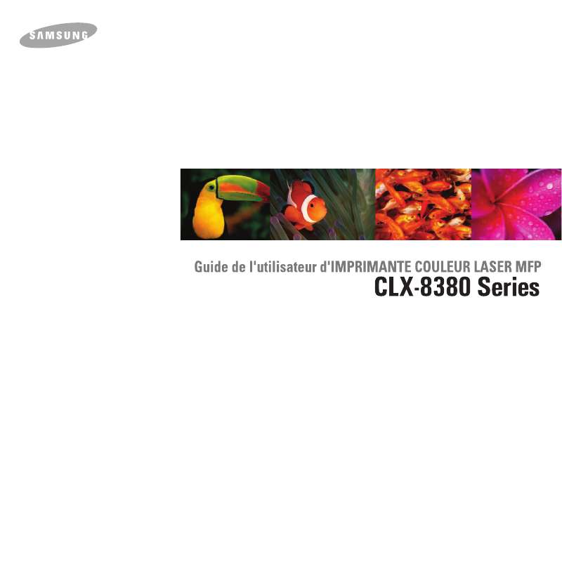 Guide utilisation SAMSUNG CLX-8380ND  de la marque SAMSUNG