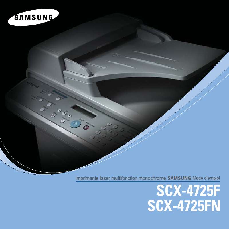 Guide utilisation SAMSUNG SCX-4725F  de la marque SAMSUNG