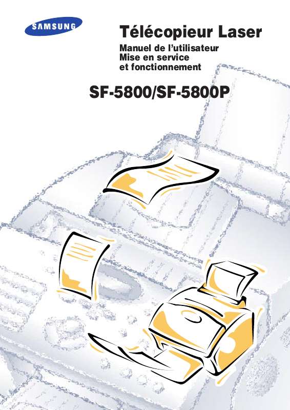 Guide utilisation SAMSUNG SF-5800  de la marque SAMSUNG