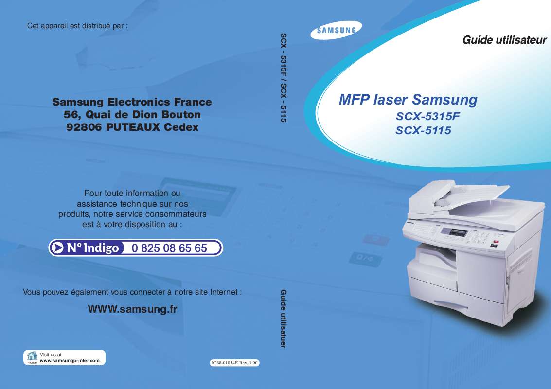 Guide utilisation SAMSUNG SCX-5315F  de la marque SAMSUNG