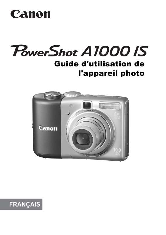 Guide utilisation CANON POWERSHOT A1000  de la marque CANON