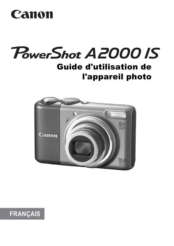 Guide utilisation CANON POWERSHOT A2000 IS  de la marque CANON