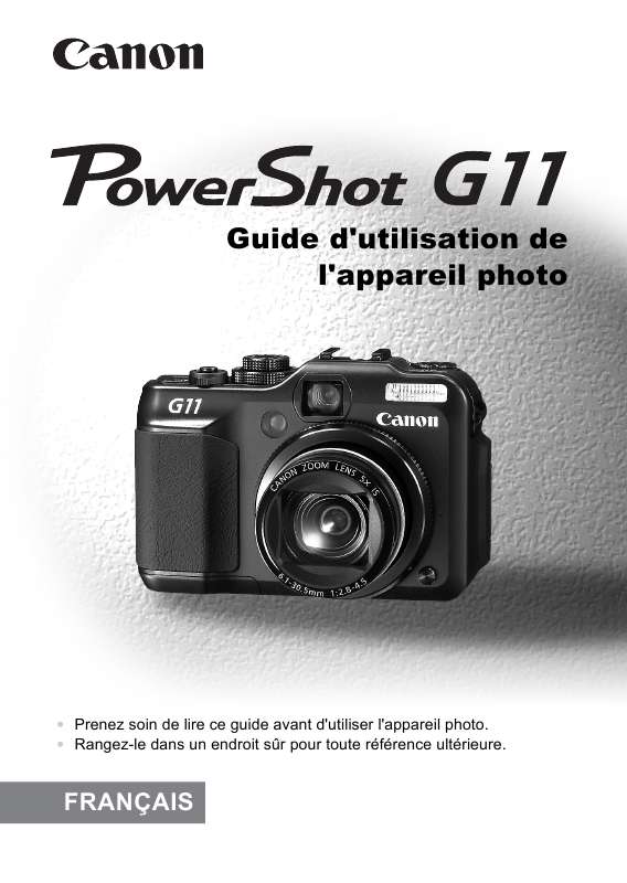Guide utilisation CANON POWERSHOT G11  de la marque CANON