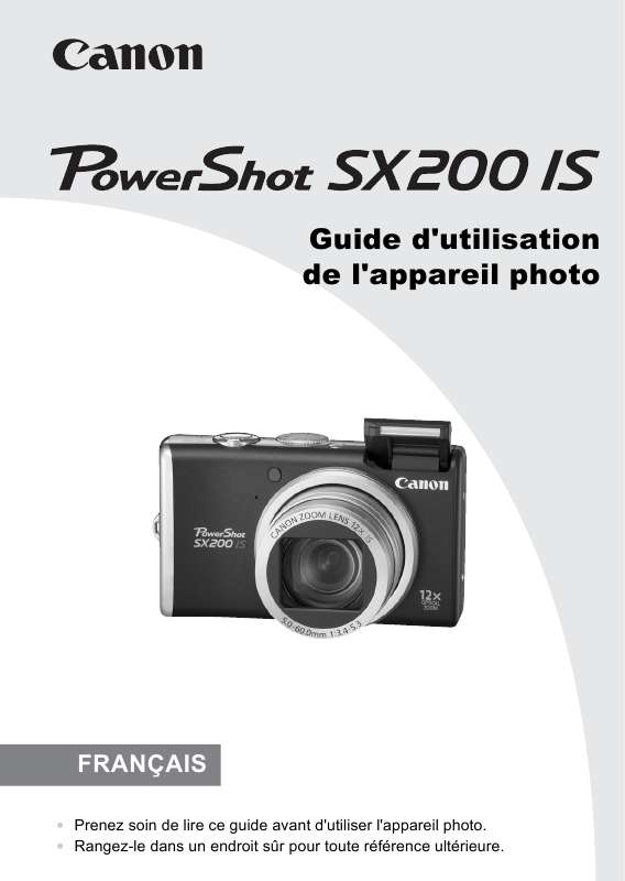 Guide utilisation CANON POWERSHOT SX200 IS  de la marque CANON