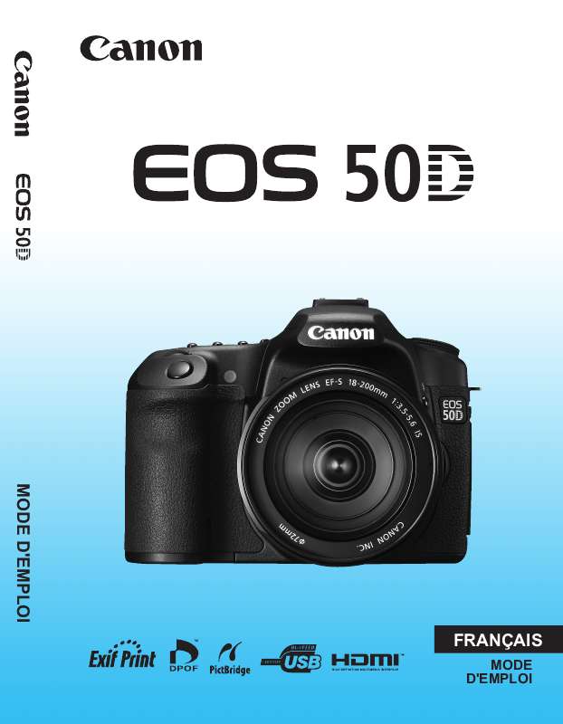 Guide utilisation CANON EOS 50D  de la marque CANON