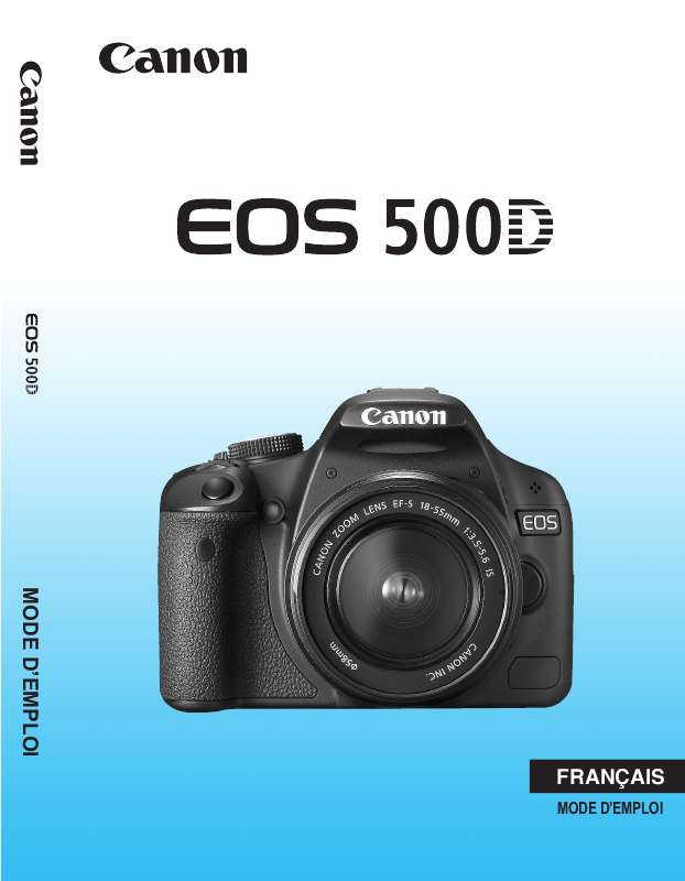Guide utilisation CANON EOS 500D  de la marque CANON