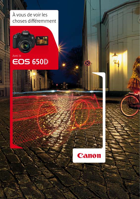 Guide utilisation CANON EOS 650D  de la marque CANON
