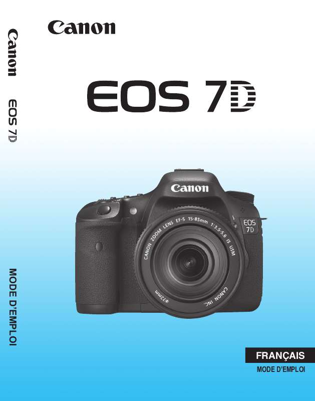Guide utilisation CANON EOS 7D  de la marque CANON