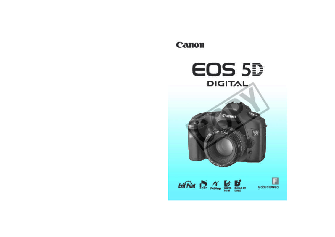 Guide utilisation CANON EOS 5DS  de la marque CANON