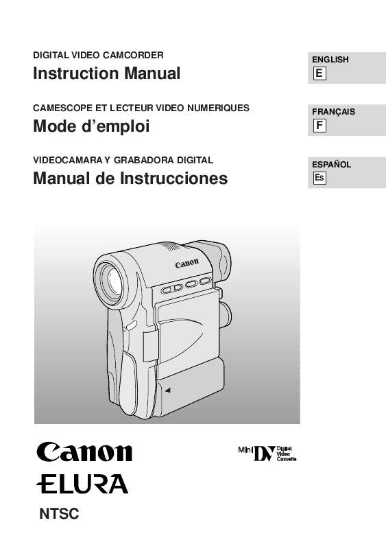 Guide utilisation CANON ELURA  de la marque CANON