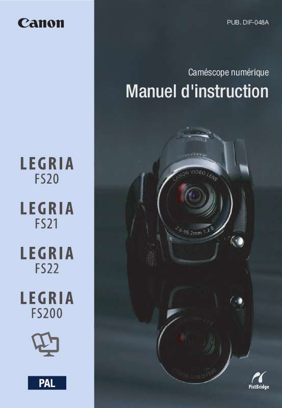 Guide utilisation CANON LEGRIA FS200  de la marque CANON