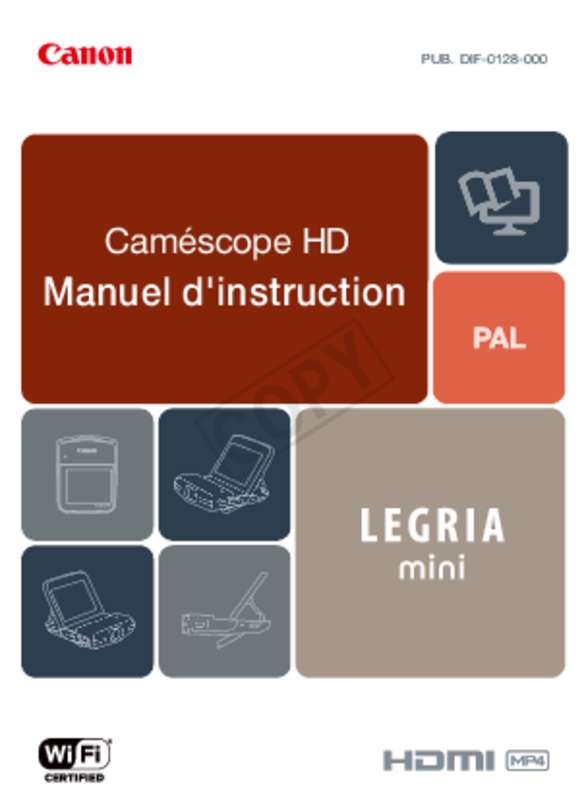 Guide utilisation CANON POCKET CAM LEGRIA MINI  de la marque CANON