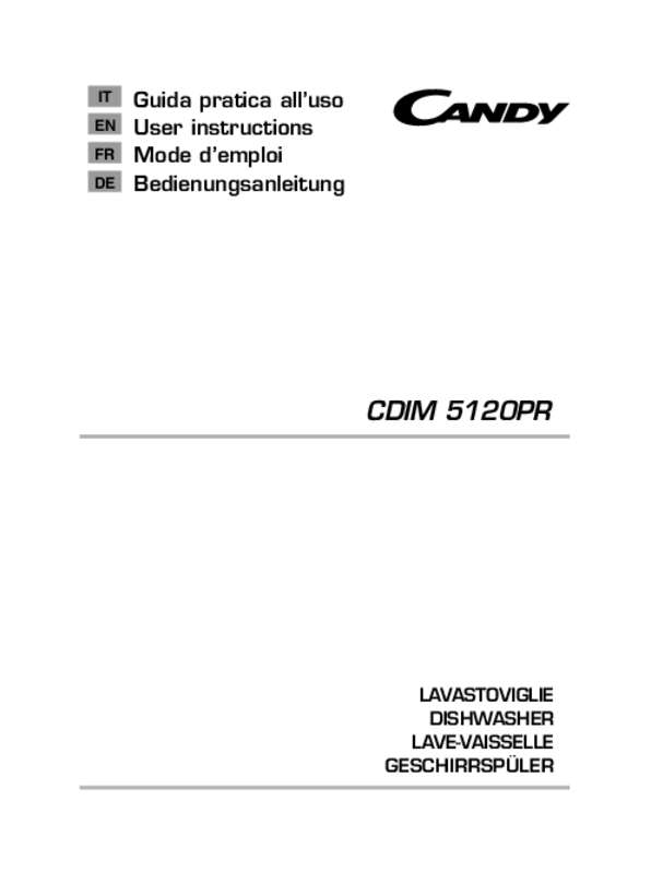 Guide utilisation CANDY CDIM 6120PR de la marque CANDY