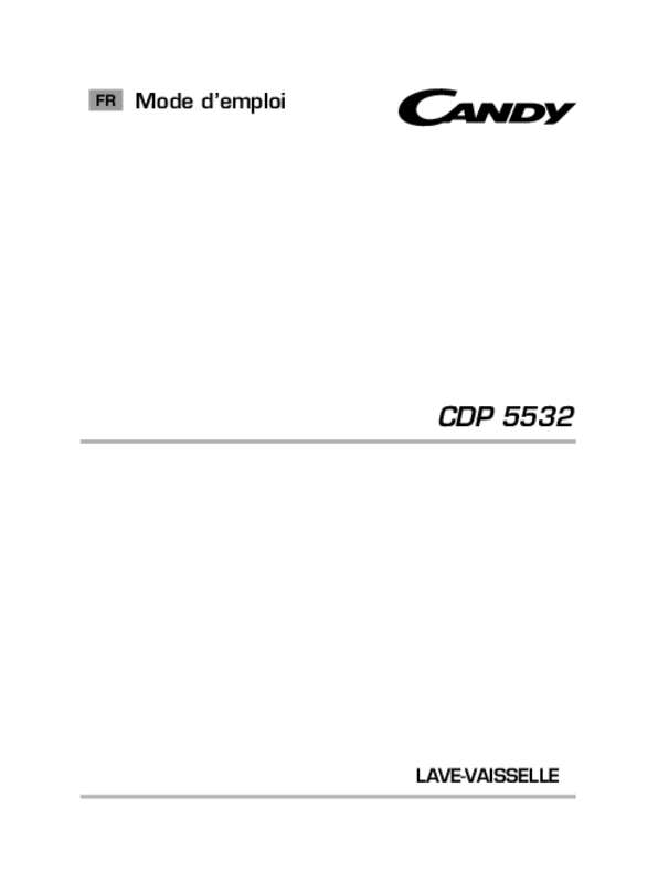 Guide utilisation CANDY CDP 5532 de la marque CANDY
