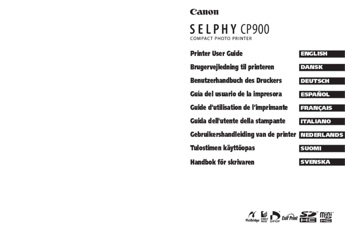 Guide utilisation CANON SELPHY CP900  de la marque CANON