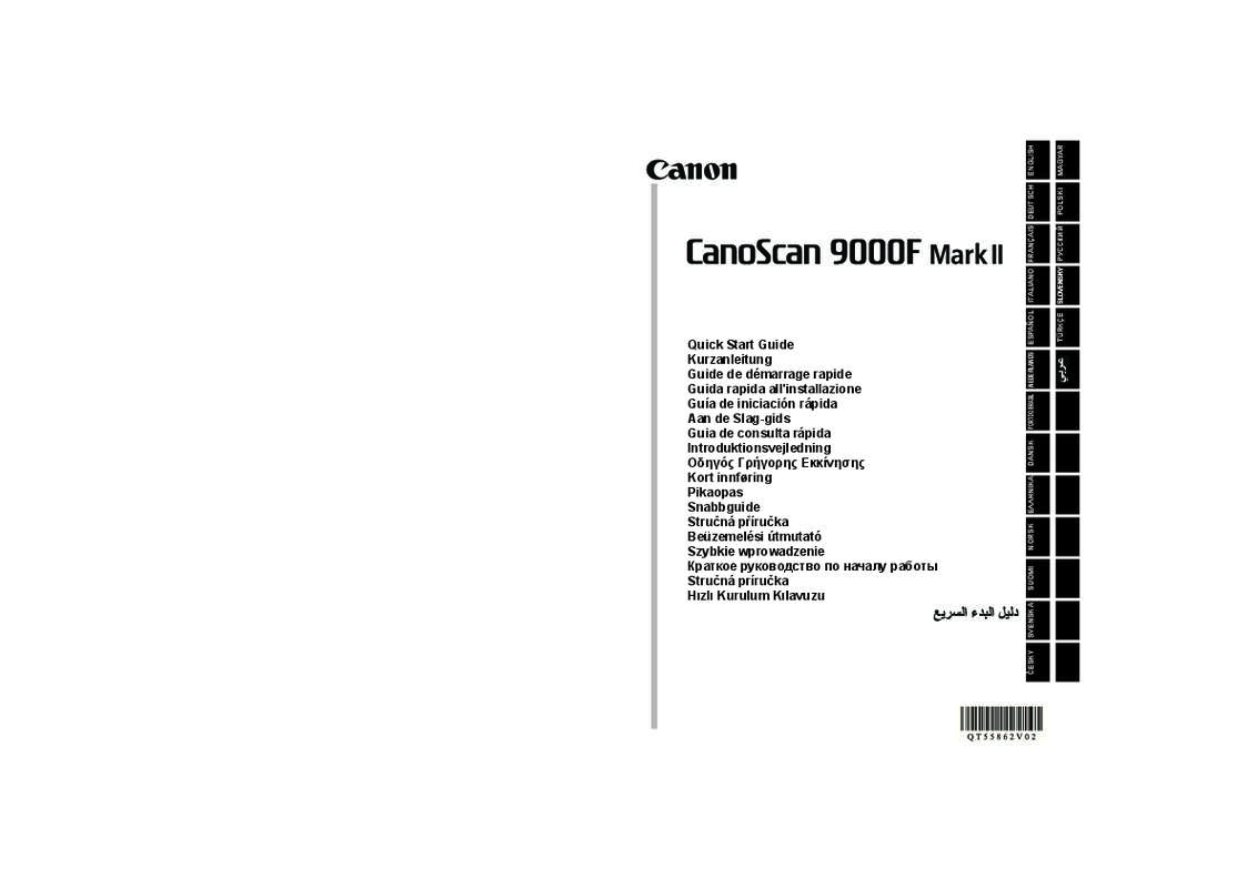 Guide utilisation CANON 9000F MARK II  de la marque CANON