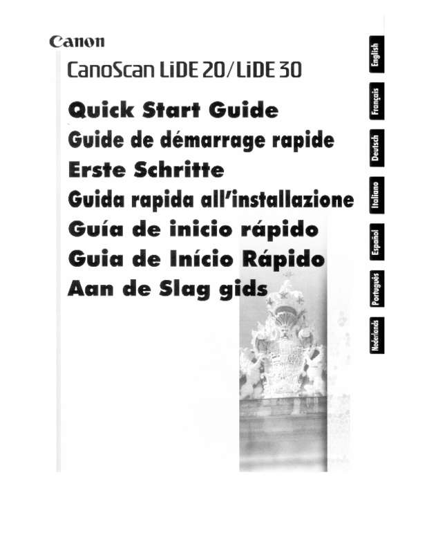 Guide utilisation CANON LIDE 20 & CANOSCAN LIDE 20  de la marque CANON