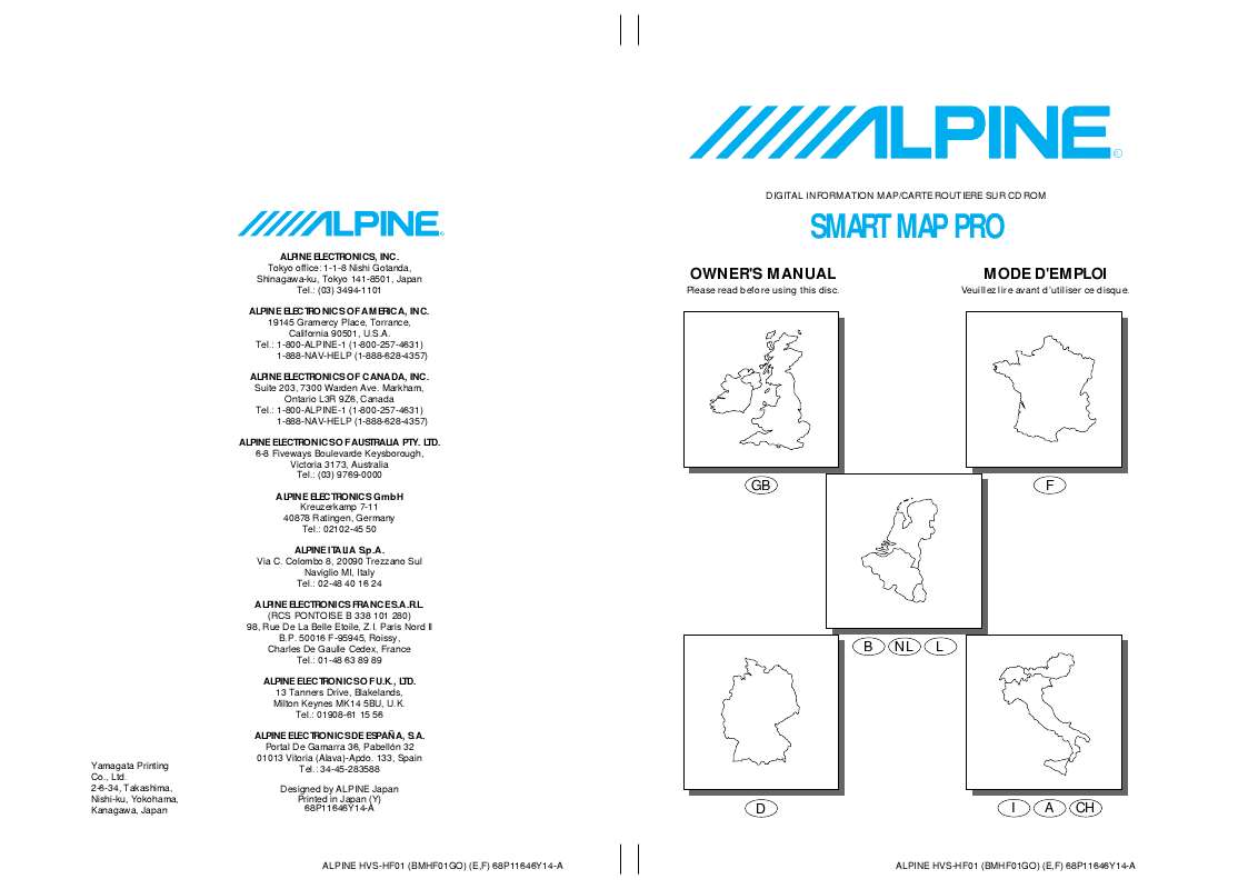Guide utilisation ALPINE NVS-HF01-HB01-HI01-HX01-HD01  de la marque ALPINE