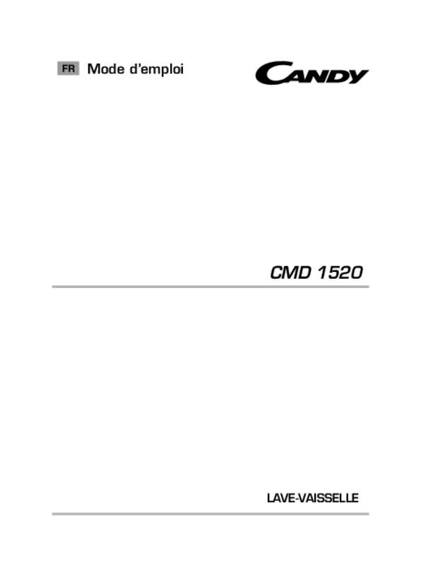 Guide utilisation CANDY CMD1520 de la marque CANDY