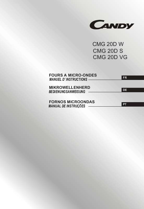 Guide utilisation CANDY CMG 20 DS & CMG 20D S de la marque CANDY